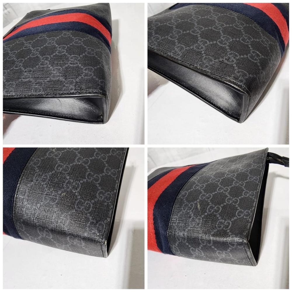 Authentic Gucci GG Supreme Web Clutch Bag - Picture 7 of 13